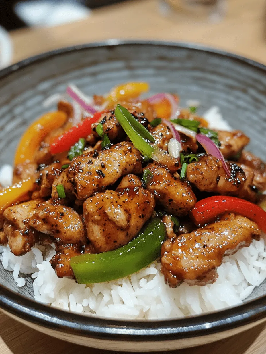 Spicy Black Pepper Chicken is a vibrant dish that brings an authentic taste of Asian cuisine right to your kitchen. Known for its bold flavors and aromatic spices, this dish has captivated palates around the world. The star of the show is the tender chicken, coated in a rich blend of spices and sauces that create a savory explosion of flavor with every bite. The appeal of Spicy Black Pepper Chicken lies not only in its delicious taste but also in its versatile nature—perfect for a weeknight dinner or as a standout dish at gatherings.