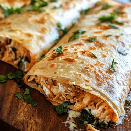 In recent years, wraps have surged in popularity as a go-to meal option for people seeking convenience without compromising on taste. Whether you’re at home, in the office, or on the go, wraps provide a versatile canvas for a variety of delicious fillings. Among the plethora of wrap recipes available, Cheesy Garlic Chicken Wraps stand out with their perfect blend of savory flavors and satisfying textures. This dish appeals to a wide range of palates, making it a beloved choice for families, busy professionals, and anyone looking for a quick and delicious meal.