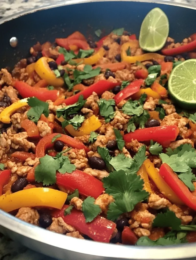 The foundation of any great dish lies in its ingredients, and Spicy Turkey & Pepper Fiesta is no exception. This recipe features a harmonious blend of ground turkey, bell peppers, onions, garlic, black beans, and diced tomatoes, each contributing unique flavors and nutritional benefits.