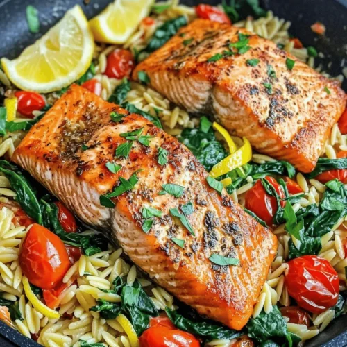 In today’s fast-paced world, the appeal of one-skillet meals has surged dramatically. These culinary gems not only promise tantalizing flavors but also deliver convenience, making them a go-to choice for home cooks looking to create delicious meals without the burden of extensive cleanup. One such delightful recipe is the Lively Lemon Orzo Salmon Skillet, a dish that embodies freshness and vibrancy in every bite. It combines tender salmon, zesty lemon, and colorful vegetables, resulting in a meal that’s not only visually appealing but also bursting with flavor.