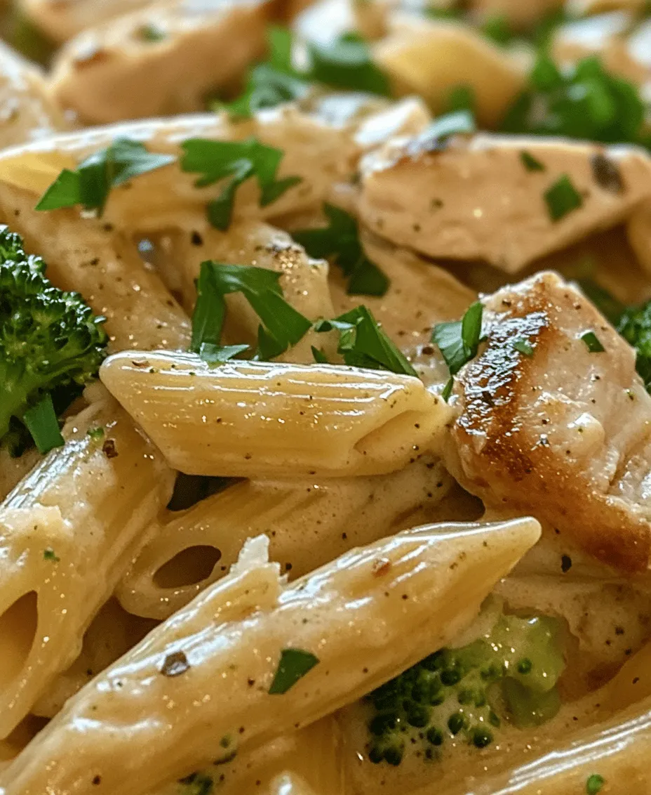 Every great dish starts with quality ingredients, and Creamy Broccoli and Chicken Penne is no exception. Each component plays a vital role in creating a harmonious balance of flavors and textures. Here’s a closer look at the key ingredients that will bring this dish to life: