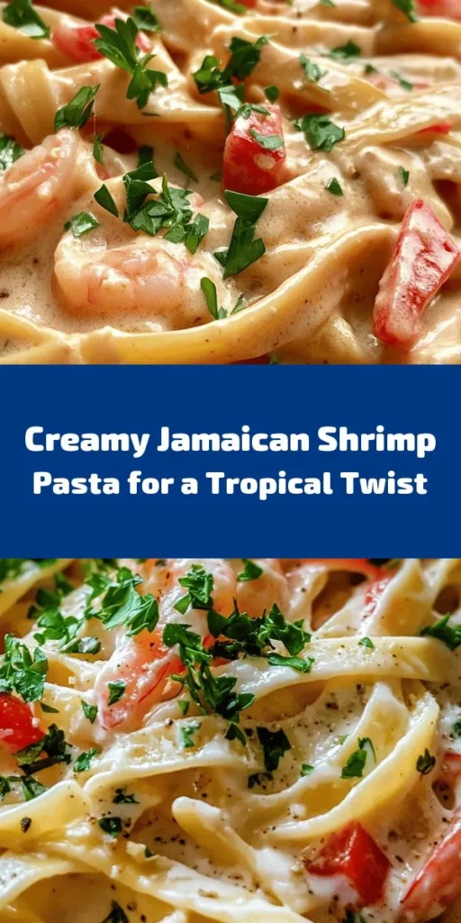 Dive into a tropical escape with this Jamaican Shrimp Pasta! Featuring succulent shrimp tossed with fettuccine, vibrant bell peppers, and a creamy coconut sauce, this dish is bursting with flavor. Perfect for a weeknight dinner or special occasion, it's easy to prepare in just 30 minutes. Customize the spice level to your liking and finish with fresh herbs and Parmesan. Your taste buds will thank you for this creamy delight!