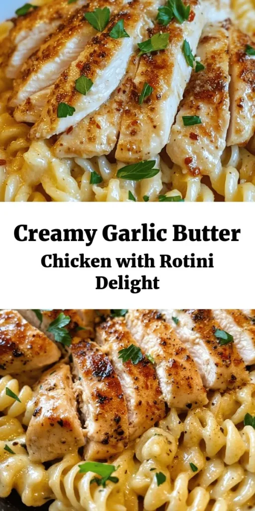 Savor the richness of creamy garlic butter chicken and rotini in Parmesan sauce with this delicious recipe! Perfect for a cozy dinner, it features tender chicken, al dente rotini, and a luscious garlic Parmesan sauce that's both easy to make and incredibly satisfying. With just a handful of ingredients, you can whip up a comforting meal in under 40 minutes. Don’t forget to garnish with fresh parsley for that extra touch! Enjoy a plate of pure comfort!