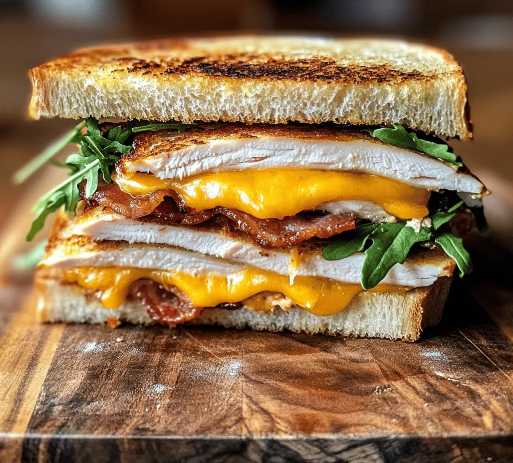 The Cheddar and Bacon Turkey Melt on Sourdough is the quintessential comfort food sandwich, delivering an irresistible combination of flavors and textures. Picture this: juicy turkey breast layered with crispy bacon, melted sharp cheddar cheese, and all of it nestled between two slices of perfectly toasted sourdough bread. This sandwich is not only delicious but also incredibly satisfying, making it an ideal choice for a quick lunch or a casual dinner at home.