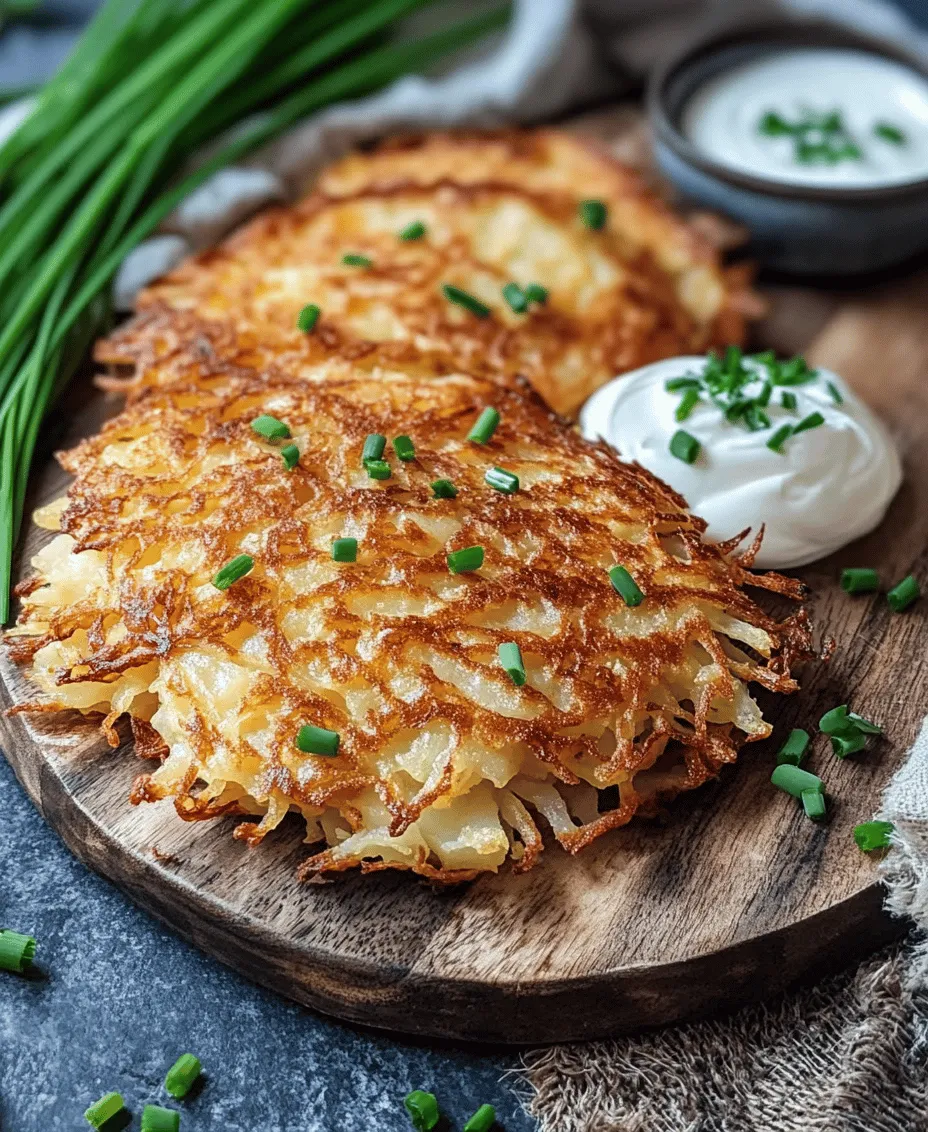 Crispy German potato pancakes, or Kartoffelpuffer, are a beloved staple in German cuisine, cherished for their delightful crunch and comforting flavors. These golden-brown pancakes are more than just a dish; they are a cultural emblem, enjoyed by families during festive gatherings and as a satisfying everyday meal. With a harmonious blend of simple ingredients, Kartoffelpuffer embodies the essence of rustic cooking, where quality overcomes complexity.