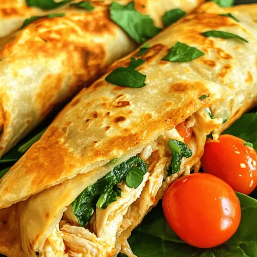 Before diving into the preparation steps, let's take a closer look at the main ingredients that come together to make these Cheesy Garlic Chicken Wraps irresistible. Each component plays a crucial role in delivering flavor and texture, and knowing the purpose of each ingredient can help you make informed choices—especially if you need to consider substitutions.