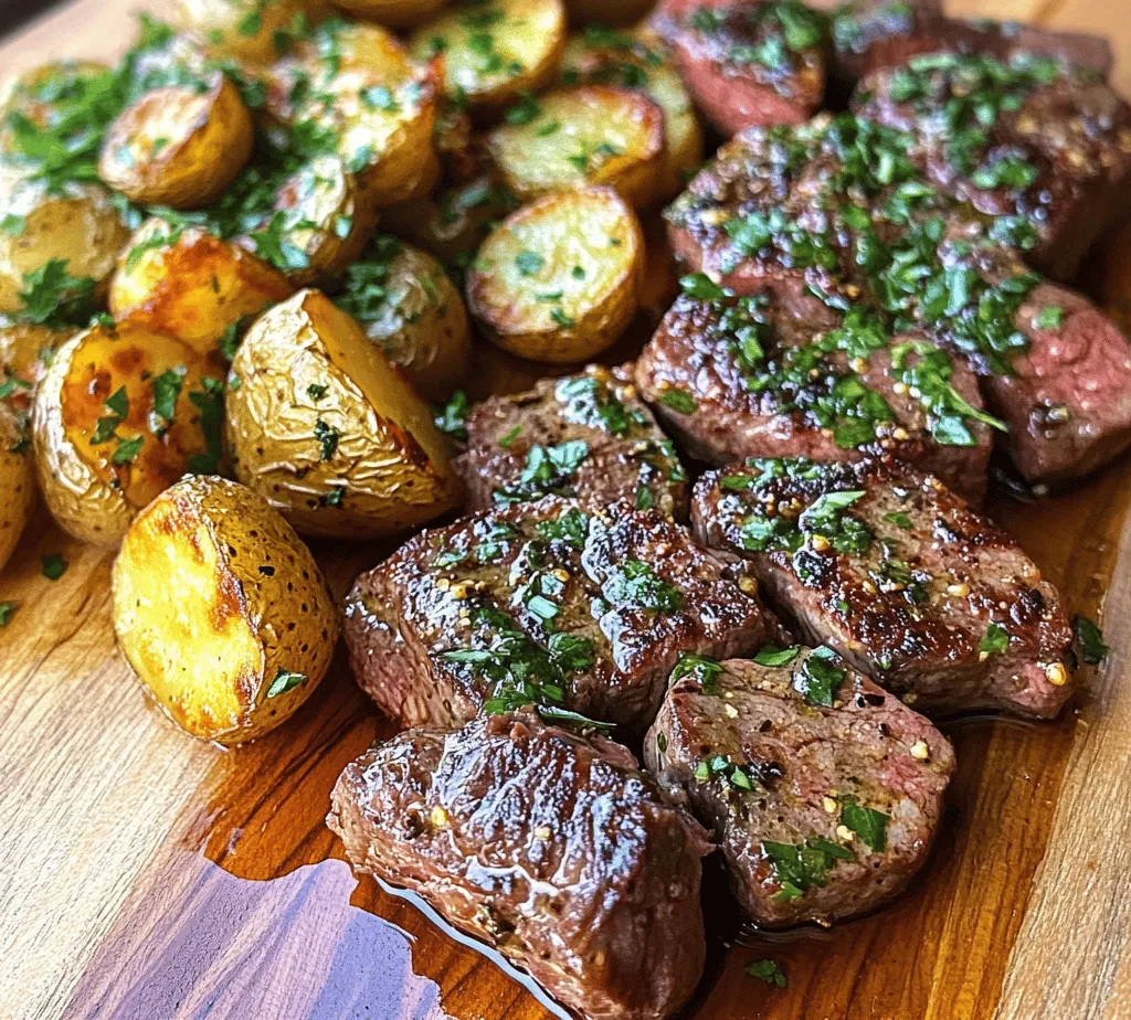 In the world of culinary delights, few combinations are as satisfying as tender, buttery steak bites paired with golden, herbed potatoes. This recipe for Butter Steak Bites with Garlic Herb Potatoes, aptly named 