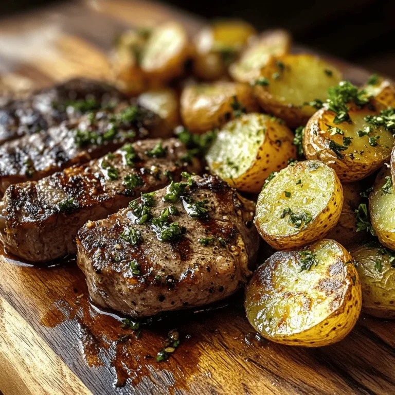 In the world of culinary delights, few combinations are as satisfying as tender, buttery steak bites paired with golden, herbed potatoes. This recipe for Butter Steak Bites with Garlic Herb Potatoes, aptly named "Sizzle & Herb Delight," captures the essence of comfort food while providing a gourmet experience right in your own kitchen. Whether you're hosting a dinner party or simply treating yourself to a satisfying meal, this dish is sure to impress.