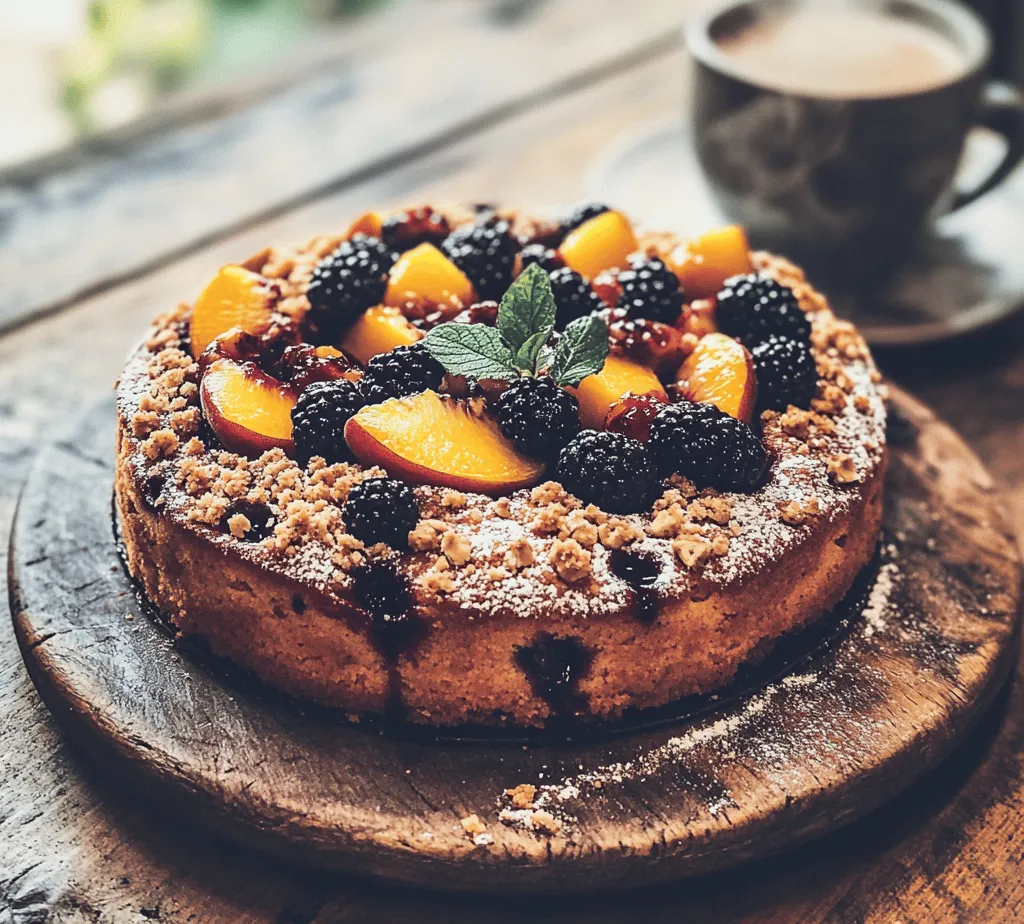Welcome to a delightful culinary experience where the sweetness of summer meets the cozy comfort of a classic coffee cake. The Delightful Peach Blackberry Coffee Cake is not only a feast for the taste buds but also a celebration of seasonal fruits that bring vibrant flavors and nutrition to your baking. This recipe is perfect for those who love to indulge in a slice of cake alongside a steaming cup of coffee or tea, making it an ideal treat for brunch gatherings, afternoon snacks, or even dessert after dinner.