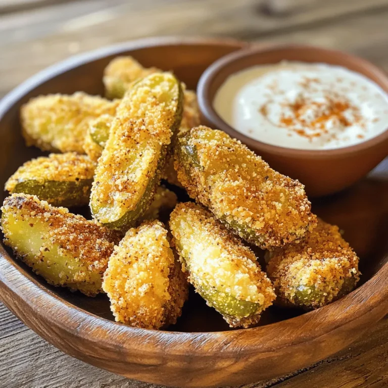 Fried pickles have become a beloved staple in American cuisine, especially in the southern states where they are celebrated as a quintessential snack or appetizer. The delightful crunch of pickles enveloped in a crispy coating has earned them a loyal following, making them a must-have at parties, game days, and casual gatherings. As the popularity of fried pickles continues to grow, innovative variations are emerging, offering exciting twists on this classic dish. One such variation is the Crispy Dill Delights, a recipe that takes the traditional fried pickle to new heights with a flavorful and crunchy coating.