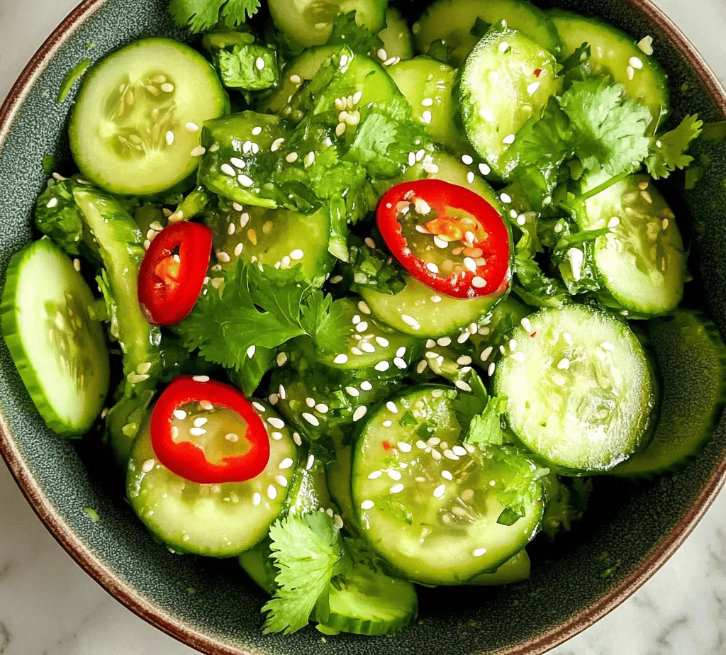 The Refreshing Asian Cucumber Salad is a vibrant, flavorful dish that has gained a loyal following among food enthusiasts around the globe. Known for its crisp texture and zesty flavor profile, this salad is more than just a side dish; it’s a celebration of fresh ingredients and vibrant Asian culinary traditions. With its combination of crunchy cucumbers, aromatic herbs, and a tangy dressing, this salad is the perfect choice for anyone looking to add a light and refreshing option to their meal rotation.