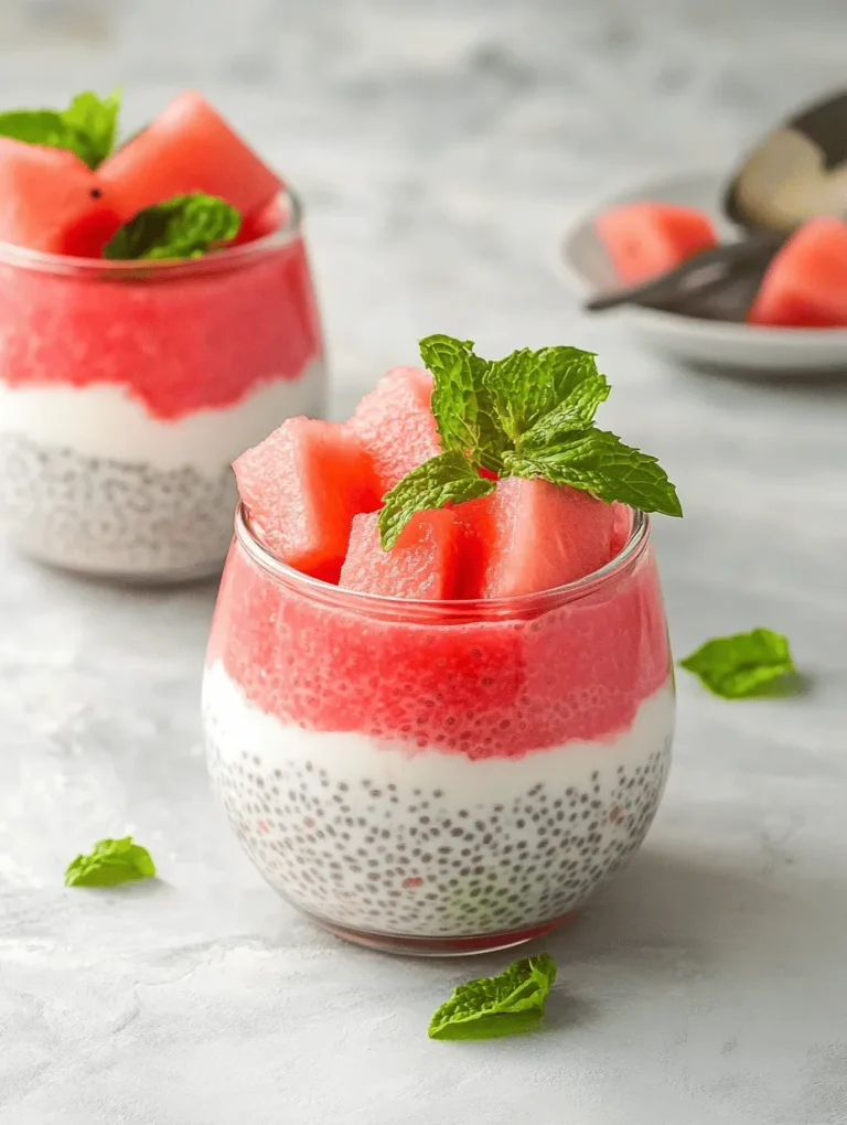 In recent years, chia pudding has risen to prominence as a go-to breakfast choice for health-conscious individuals and busy professionals alike. The appeal lies not only in its simplicity but also in its versatility and nutritional benefits. Chia seeds, when soaked in liquid, expand and create a delightful pudding-like texture that serves as a perfect base for a range of flavors and ingredients. One particularly refreshing and vibrant option is the Watermelon Chia Pudding, a delightful dish that embodies the essence of summer while providing a nutritious start to your day.