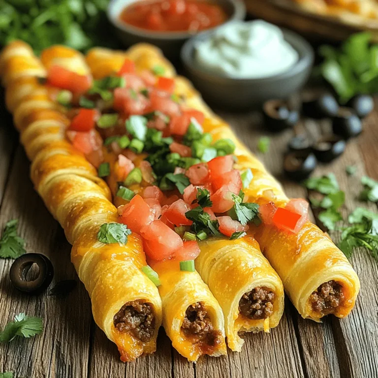 Welcome to the world of Cheesy Taco Sticks, where classic taco flavors meet the convenience of a fun-to-eat snack. This innovative dish takes the beloved ingredients of a traditional taco and transforms them into an easy-to-handle, cheesy delight that’s perfect for any occasion. Whether you're hosting a game day gathering, planning a family dinner, or simply craving a new snack, Cheesy Taco Sticks are sure to impress.