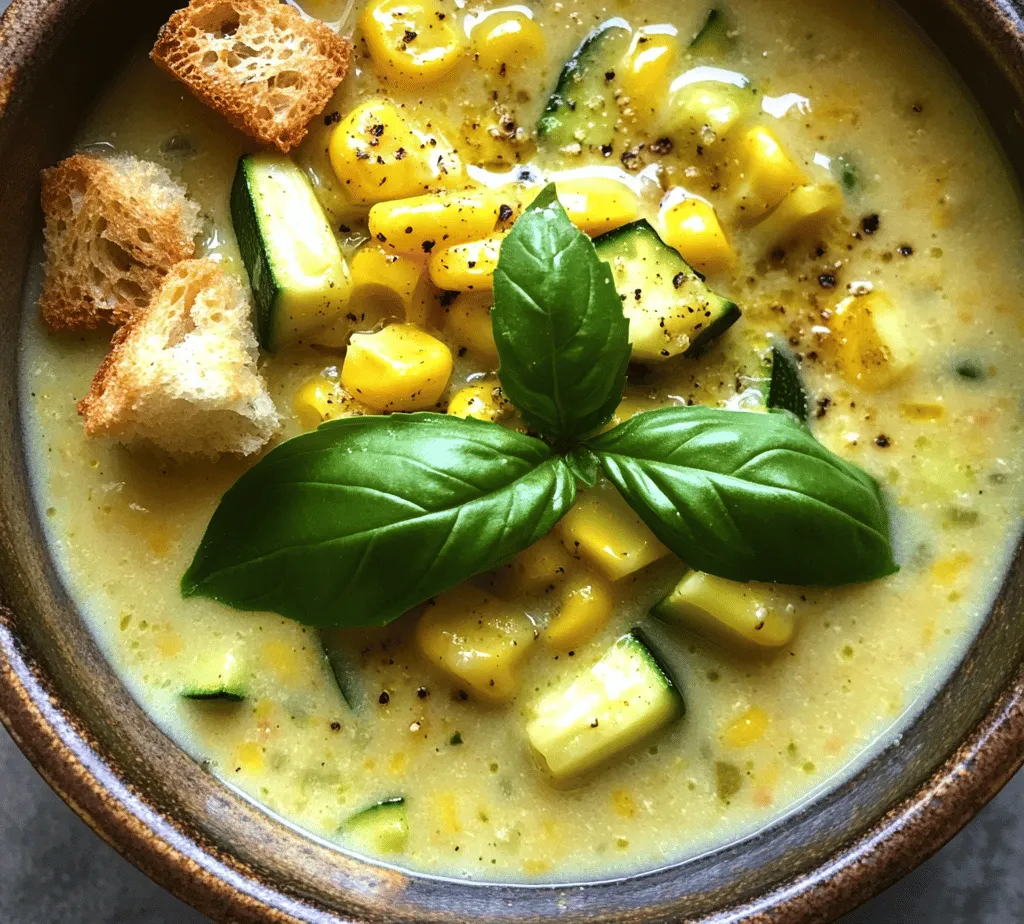 Cooking with seasonal ingredients not only enhances the flavor of your dishes but also encourages a sustainable approach to eating. When you choose fresh produce that is in season, you are likely to enjoy better taste and nutritional value. Seasonal ingredients, like corn and zucchini, peak in flavor during the summer months, making them the perfect stars for our chowder.