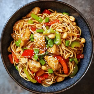 Kung Pao Chicken is a beloved dish that finds its roots deep within the rich tapestry of Chinese cuisine. Originating from the Sichuan province, this culinary masterpiece has captivated taste buds worldwide with its unique blend of flavors and textures. Traditionally, Kung Pao Chicken features diced chicken stir-fried with peanuts, vegetables, and a signature spicy sauce, creating a dish that is both savory and slightly sweet. However, in this recipe, we will take this classic dish to new heights by transforming it into Kung Pao Chicken Noodles—a delightful fusion that combines the essence of Kung Pao with the comforting appeal of noodles.