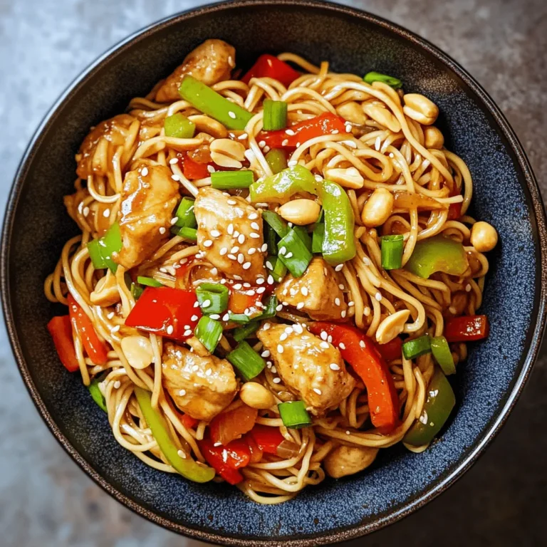 Kung Pao Chicken is a beloved dish that finds its roots deep within the rich tapestry of Chinese cuisine. Originating from the Sichuan province, this culinary masterpiece has captivated taste buds worldwide with its unique blend of flavors and textures. Traditionally, Kung Pao Chicken features diced chicken stir-fried with peanuts, vegetables, and a signature spicy sauce, creating a dish that is both savory and slightly sweet. However, in this recipe, we will take this classic dish to new heights by transforming it into Kung Pao Chicken Noodles—a delightful fusion that combines the essence of Kung Pao with the comforting appeal of noodles.