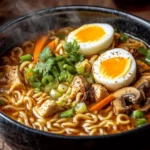 Ramen is a dish that transcends borders, celebrated not just for its rich, savory flavor but also for the warmth and comfort it brings. Originating from Japan, this noodle soup has captivated palates worldwide, evolving to incorporate a myriad of flavors and ingredients. Among the countless variations, one stands out for its perfect blend of spice and creaminess: Fiery Chicken Ramen with Creamy Garlic Sauce. This recipe takes the humble instant ramen and elevates it into a culinary delight that satisfies both your taste buds and your hunger.