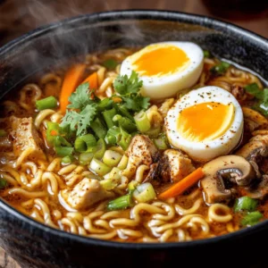Ramen is a dish that transcends borders, celebrated not just for its rich, savory flavor but also for the warmth and comfort it brings. Originating from Japan, this noodle soup has captivated palates worldwide, evolving to incorporate a myriad of flavors and ingredients. Among the countless variations, one stands out for its perfect blend of spice and creaminess: Fiery Chicken Ramen with Creamy Garlic Sauce. This recipe takes the humble instant ramen and elevates it into a culinary delight that satisfies both your taste buds and your hunger.