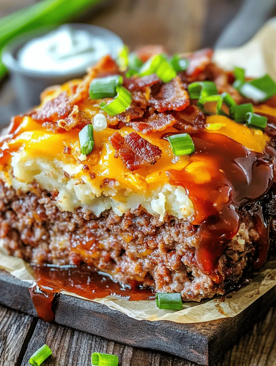 The Ultimate Loaded Potato Meatloaf is a hearty and satisfying dish that brings comfort food to a whole new level. This recipe combines the robust flavors of ground beef and pork with creamy mashed potatoes, savory bacon, and melted cheddar cheese, creating a mouthwatering experience that is both filling and delicious. Ideal for family dinners or meal prep, this meatloaf is sure to impress your loved ones with its unique flavor profile and comforting textures. In this article, we will delve into the deliciousness of this meatloaf, discuss its nutritional benefits, and provide you with step-by-step instructions to create a dish that will become a staple in your household.