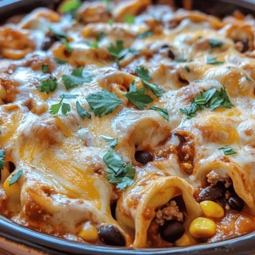 In the world of culinary creations, the Cheesy Beef Enchilada Tortellini stands out as a perfect fusion of Italian and Mexican cuisines, bringing the best of both worlds into one delicious dish. This recipe encapsulates the heartiness of traditional beef enchiladas while incorporating the delightful textures of cheese-filled tortellini. With a rich and creamy sauce binding the flavors together, this dish is sure to become a favorite among family and friends.