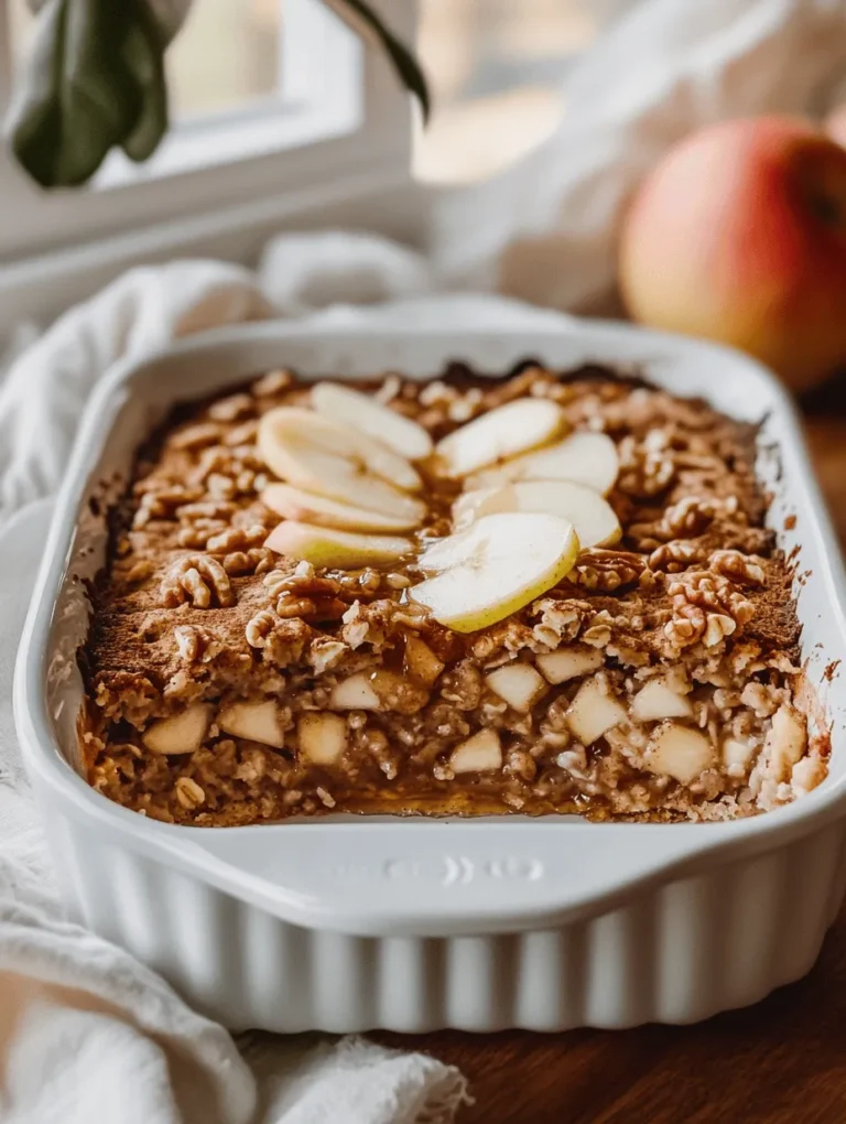 In the quest for a nutritious start to the day, finding a breakfast that is both healthy and delicious can be a challenge. Enter the Irresistible Healthy Apple Oatmeal Breakfast Bake—a dish that perfectly balances wholesome ingredients with delightful flavors. This recipe not only satisfies your morning cravings but also supports your health goals, making it an ideal choice for anyone looking to enhance their breakfast routine.