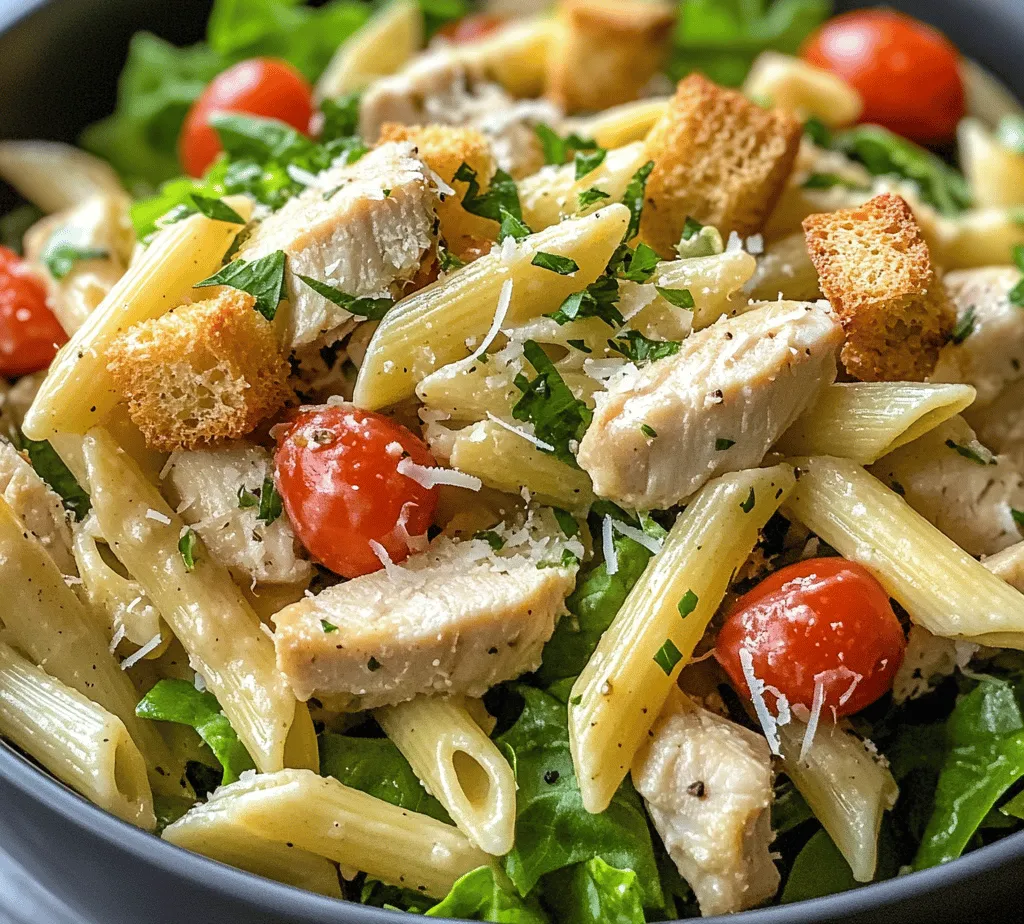 Pasta salads have long been celebrated for their versatility, making them a go-to option for a quick lunch, a hearty dinner, or a delightful side dish at gatherings. With their combination of ingredients, they can be as light or as filling as you prefer. Among the myriad of pasta salad recipes, the Quick & Zesty Chicken Caesar Pasta Salad shines as a standout choice. This dish perfectly marries the beloved flavors of traditional Caesar salad with the comforting heartiness of pasta, creating a meal that is both satisfying and refreshing.
