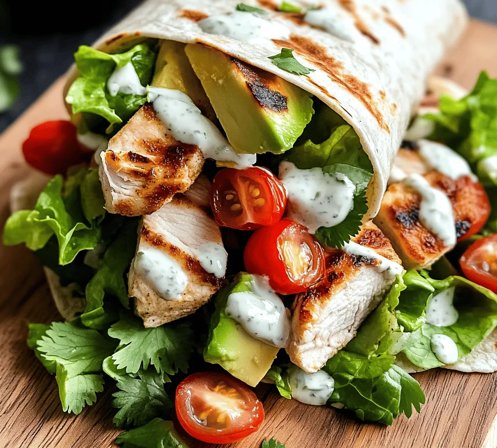 Healthy eating is crucial for maintaining overall wellness, managing weight, and preventing chronic diseases. Meals that are rich in nutrients and balanced in macronutrients—proteins, fats, and carbohydrates—support our body's functions and keep our energy levels stable throughout the day. By including lean protein sources like grilled chicken, healthy fats from olive oil, and an abundance of fresh vegetables, these wraps exemplify a balanced meal.