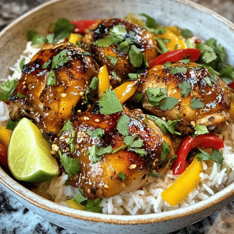 Welcome to the world of Coconut Chicken Rice Bowls, a dish that promises to envelop your senses in a symphony of flavors and aromas. This delightful meal is not just a feast for the palate; it’s also an experience that brings comfort and satisfaction, making it perfect for any occasion—from casual weeknight dinners to more festive gatherings. The Coconut Chicken Rice Bowl is a harmonious blend of tender chicken, fragrant jasmine rice, and creamy coconut milk, ensuring a warm and comforting meal that everyone can enjoy.