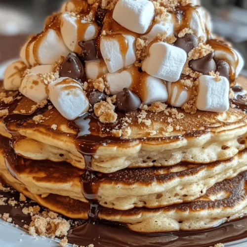 Imagine waking up to the tantalizing aroma of freshly made pancakes, only to discover that they are not your typical breakfast treat. Instead, they are s’mores pancakes—an indulgent twist on the classic campfire favorite that combines the gooey sweetness of marshmallows, rich chocolate, and the delightful crunch of graham crackers. As breakfast trends evolve, the fusion of beloved desserts with morning meals has captured the hearts (and taste buds) of families and brunch enthusiasts alike. S’mores pancakes are not just a meal; they are a nostalgic experience that evokes memories of cozy evenings spent around a fire, sharing laughter and stories. This recipe is perfect for those lazy Sundays or special occasions when you want to treat yourself and your loved ones to a decadent breakfast that feels like a dessert.
