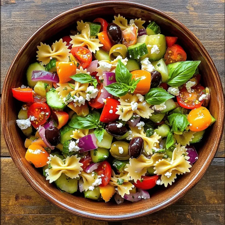 Pasta salads are more than just a side dish; they are a culinary canvas that allows for creativity, flavor, and texture to come together in a delightful symphony. Whether served at a summer picnic, a family gathering, or a casual weeknight dinner, pasta salads are incredibly versatile. Among the many variations, the Colorful Bow Tie Pasta Salad stands out not only for its taste but also for its vibrant visual appeal. This dish combines the playful shape of bow tie pasta with a rainbow of fresh vegetables, making it as pleasing to the eye as it is to the palate.