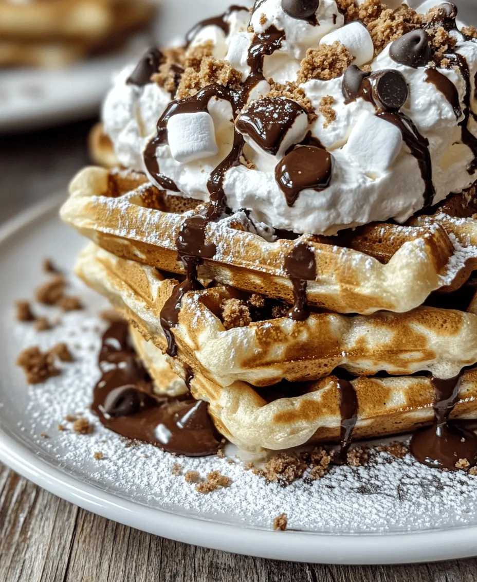 Imagine the comforting warmth of freshly made waffles combined with the nostalgic flavors of classic s’mores—this is precisely what our Indulgent S’mores Waffles recipe brings to your breakfast table or dessert spread. This delightful fusion captures the essence of camping nostalgia and transforms it into a deliciously indulgent treat that everyone can enjoy. Whether it’s a special weekend breakfast, a cozy brunch with friends, or a sweet end to a long day, these waffles are sure to impress.