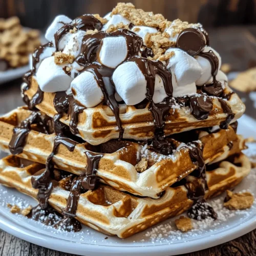 Imagine the comforting warmth of freshly made waffles combined with the nostalgic flavors of classic s’mores—this is precisely what our Indulgent S’mores Waffles recipe brings to your breakfast table or dessert spread. This delightful fusion captures the essence of camping nostalgia and transforms it into a deliciously indulgent treat that everyone can enjoy. Whether it’s a special weekend breakfast, a cozy brunch with friends, or a sweet end to a long day, these waffles are sure to impress.