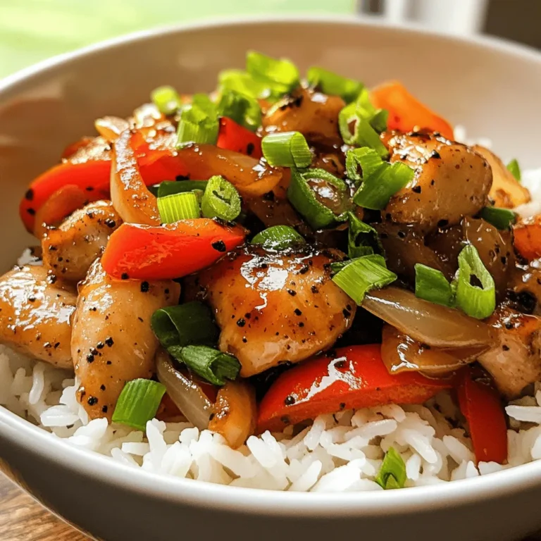 Spicy Black Pepper Chicken is a dish that beautifully captures the essence of bold flavors and vibrant culinary tradition. Originating from the rich tapestry of Asian cuisine, this dish showcases the intricate balance of spices while highlighting the versatility of chicken as a protein choice. With its fiery kick and aromatic undertones, Spicy Black Pepper Chicken has become a favorite for those craving something a little more adventurous, yet straightforward enough for a weeknight dinner.