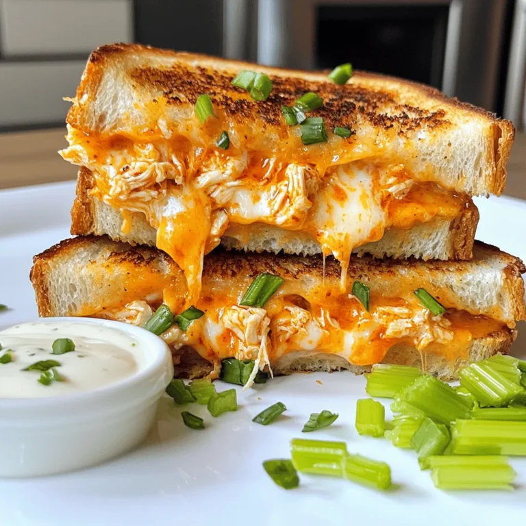 To create the Buffalo Chicken Grilled Cheese Sandwich, it’s essential to carefully select and understand each ingredient that contributes to its unique flavor profile. Here’s a breakdown of the key components: