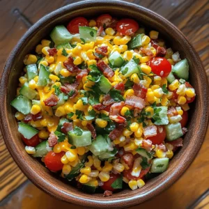 Welcome to the world of vibrant flavors and delightful textures with our Crunchy Crack Corn Salad Surprise! This salad is not just a dish; it’s a celebration of fresh ingredients that come together to create a burst of taste in every bite. Whether you’re hosting a summer barbecue, attending a potluck, or enjoying a picnic in the park, this salad is a perfect addition to your menu. Its colorful presentation and crunchy components make it a crowd-pleaser that even the pickiest of eaters will love.