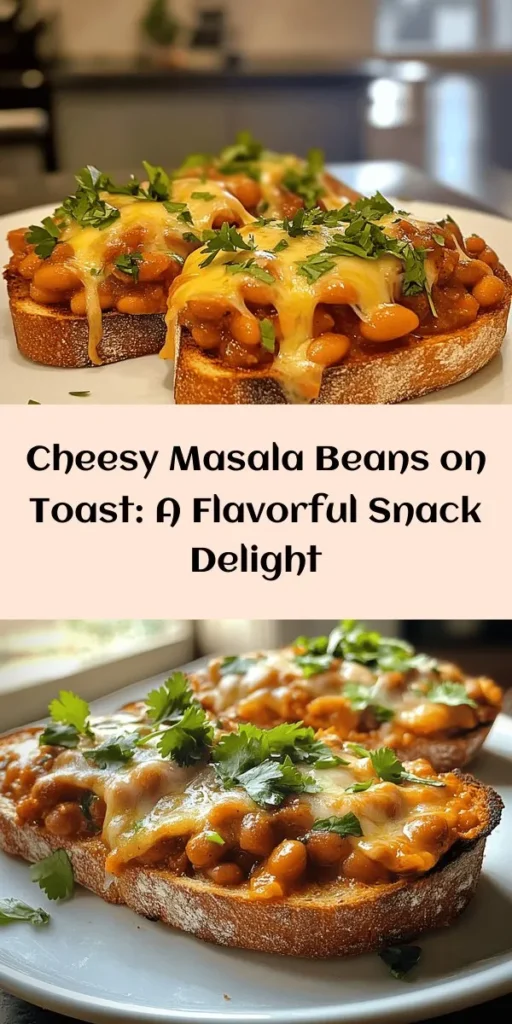 Looking for a comforting yet unique meal? Try this Cheesy Masala Beans on Toast! With a mix of beans sautéed with aromatic spices, garlic, and ginger, then topped with ooey-gooey melted cheese, this dish is bursting with flavor. Perfect for breakfast or a quick snack, you can customize your choice of bread and even add a splash of lemon juice for extra zing. Easy to make and sure to impress, it’s a delicious fusion that you’ll love!