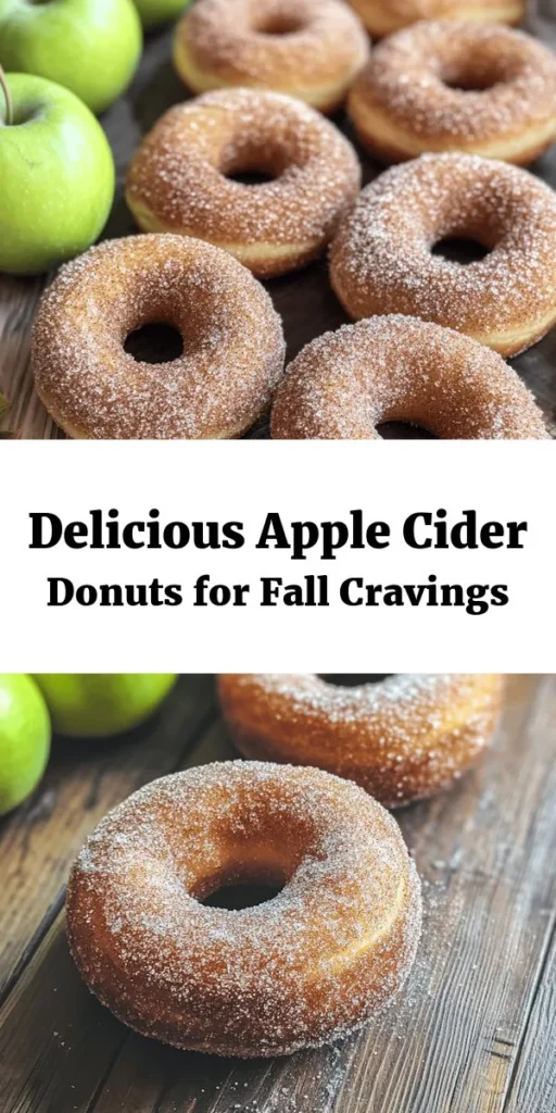 Get ready for fall with these irresistible Apple Cider Donuts! Made with a delightful blend of apple cider and warm spices, they're perfect for cozy mornings or as a sweet treat anytime. This easy recipe combines both all-purpose and whole wheat flour for a wholesome touch. Simply bake, coat in a cinnamon-sugar mixture, and enjoy these soft, fluffy donuts warm or at room temperature. Pair them with your favorite hot beverage for the ultimate experience!