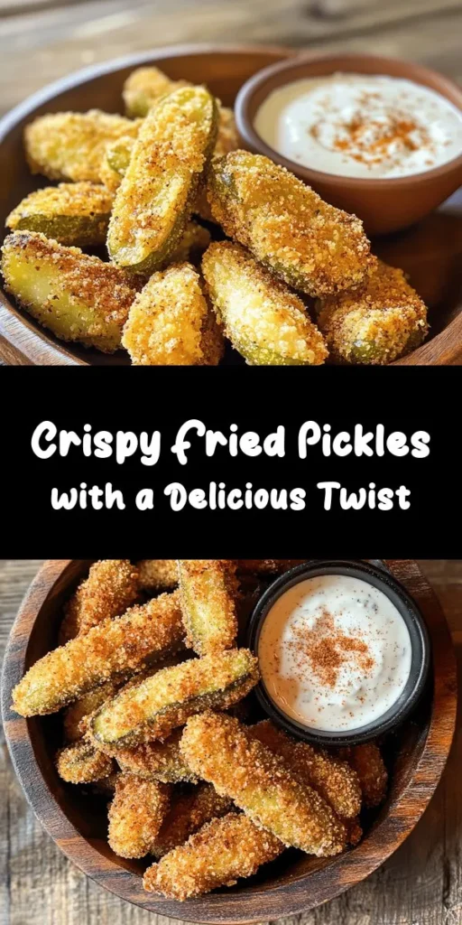 Get ready to elevate your snacking game with these Crispy Dill Delights! These fried pickles are a perfect blend of tangy and crunchy with a spicy twist. Soaked in buttermilk for extra flavor and coated in a seasoned flour-cornmeal mix, they’re deep-fried to golden perfection. Serve them hot with your favorite dipping sauce, like ranch or something spicy, for an irresistible treat. Perfect for parties or game day!
