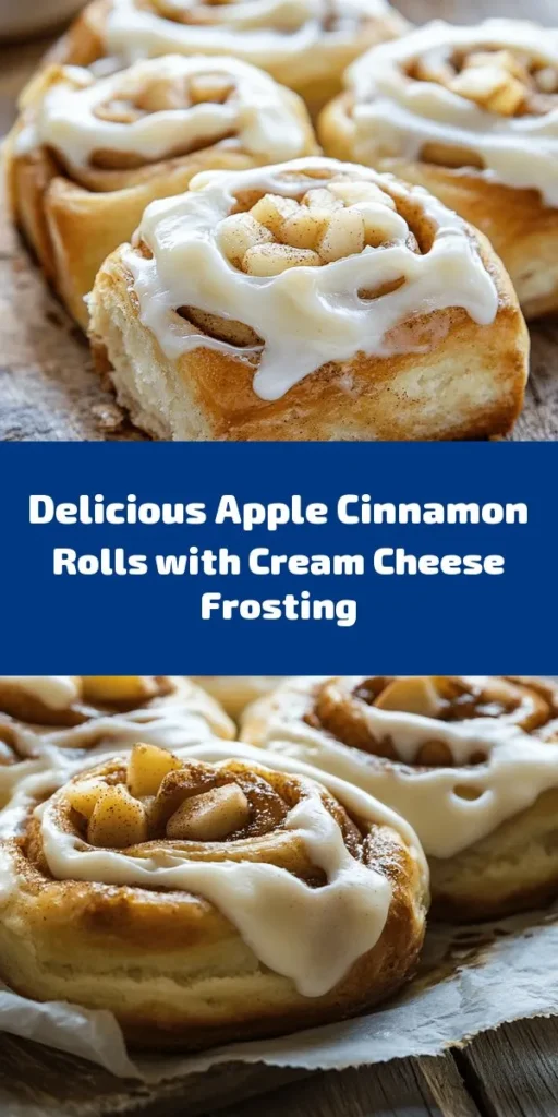 Get ready to indulge in these irresistible Apple Cinnamon Rolls topped with creamy frosting! Soft, fluffy dough meets a delicious apple and cinnamon filling, making every bite a delightful experience. Perfect for breakfast, brunch, or a sweet snack, these rolls are easy to make and sure to impress. With just a few ingredients and a little love, you'll have a warm batch of gooey goodness ready to share (or keep for yourself)!