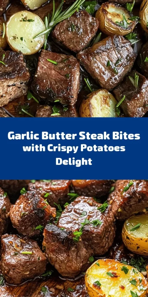 Indulge in these Garlic Butter Steak Bites and Potatoes for a quick and delicious meal! Perfectly seared steak cubes are tossed in a rich garlic butter sauce, paired with tender baby potatoes for a satisfying dish. With just 15 minutes of prep and 30 minutes total, it’s ideal for busy weeknights. Garnish with fresh parsley for a pop of color. Your family will love this scrumptious combination of flavors!