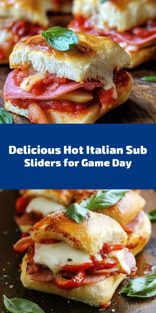 Indulge in these delicious Hot Italian Sub Sliders that are perfect for parties, game day, or a cozy family dinner! Layer your favorite deli meats like genoa salami, ham, and pepperoni with provolone cheese and roasted red peppers, all drizzled with zesty marinara sauce. Easy to make and full of flavor, these sliders are baked to golden perfection. Serve warm and watch them disappear in no time. Perfect for sharing or enjoying on your own!